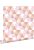 carta da parati triangoli lilla, rosa tenue e terracotta