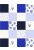 patchwork di carta da parati patchwork blu indigo