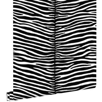 carta da parati zebra nero e bianco