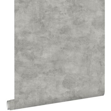 carta da parati liscia effetto calcestruzzo dipinto acquerello grigio caldo