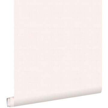 carta da parati liscia effetto lino rosa cipria pastello chiaro