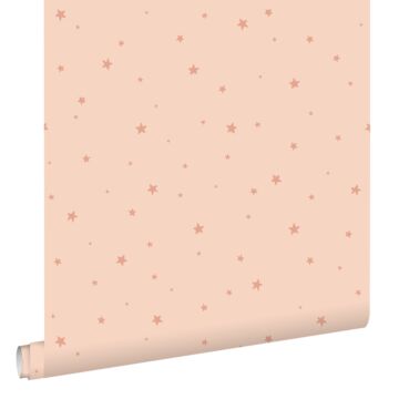 carta da parati piccole stelle rosa tenue