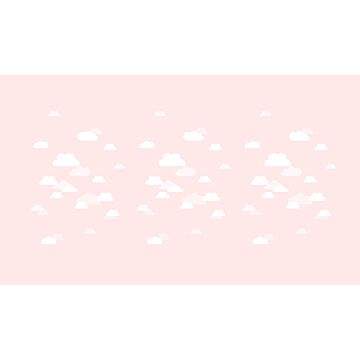 fotomurale nuvole rosa chiaro